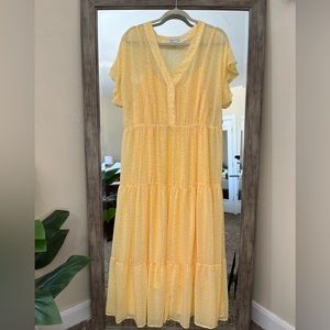 Yellow summer dress by Ava & Viv